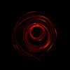 Red spiral made with light painting