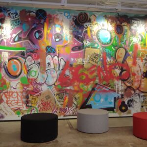 Mural Wall with creative and colourful art