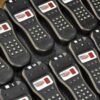 Clickers used for a quiz team building activity