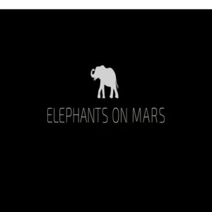 Image of an elephant icon logo with "elephant on mars" text