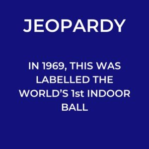 Text displaying "jeopardy" with a brief history of the game