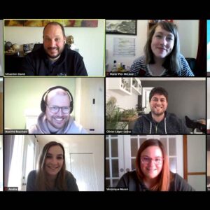 Diverse group of people happily attending a MSP Team Building event held virtually | Connecting Remotely as a Team